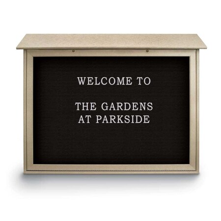 United Visual Products Indoor Enclosed Combo Board, 48"x36", White Frame/Blue & Keylime UVCB4836W-BLUE-KEYLIME